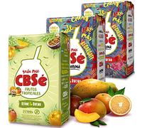 Yerba Mate Tè Set: CBSé Guarana 1kg (500g x 2) + CBSé Frutos Tropicales 500g + Campione Regalo (40g) |Ricco di antiossidanti e vitamine, senza zucchero | Argentina