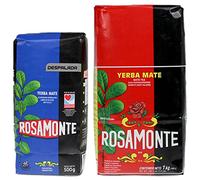 Yerba Mate Tè Set: Rosamonte Tradizionale 1 kg + Rosamonte Despalada 0.5 kg | Set Mate Argentino | Bevanda disintossicante ed energetica