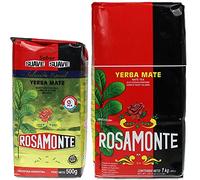 Yerba Mate Tè Set: Rosamonte Tradizionale 1 kg + Rosamonte Suave Selezione Speciale 0.5 kg | Set Mate Argentino | Bevanda disintossicante ed energetica
