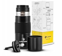 Yerbomos X per yerba mate 450 ml nero | Cebador | Tazza per mate, thermos e bombilla in un unico prodotto | acciaio inossidabile | Design moderno | Accessorio indispensabile per bere la yerba mate