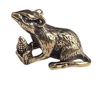 Yerdos Ottone Animale Topi Amore Riso Figurine Auto Portachiavi Pendenti Gioielli FAI DA TE Portachiavi Appeso Accessori Carino Ratto Portachiavi Regali