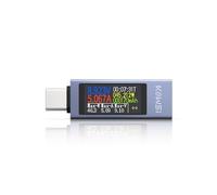 YEREADW Tester USB C Multimetro Digitale 4-30V 0-12A Tipo-C Voltmetro Volt Amperometro, Tester di Tensione e Corrente Rilevatore Carica Batteria Caricabatterie USB Tester Elettrico