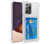 Yerebel Custodia per Galaxy Note 20 Ultra 5G/per Samsung Note20Ultra SM-N986U Custodia con porta carte, custodie a portafoglio in TPU trasparente protettiva antiurto per Samsung Galaxy Note 20 Ultra
