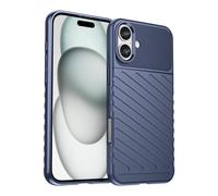 Yerebel Custodia per iPhone 16 Plus, robusta serie di scudi, in TPU, anti-goccia, antiurto, per iPhone 16 Plus, blu