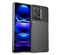 Yerebel Custodia per Redmi Note 12 Pro Plus 5G, Redmi Note 12 Pro+/Redmi Note 12 Explorer, robusta serie di scudi, cover in TPU anti-goccia antiurto per Xiaomi Redmi Note 12 Pro+, nero