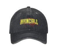 YERGFHJ Invincibile Bloody Logo Uomo Donna Berretti da Baseball Anime Cartoon Distressed Denim Cappelli Lavati cap Vintage Outdoor Running Snapback