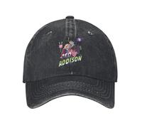 YERGFHJ Zombies 4 Dawn of The Vampires Berretto da Baseball Unisex Zed Addison Distressed Denim Cappello Lavato Casual Outdoor Regolabile Snapback