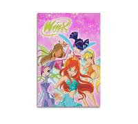 YERIUI Winx ClubArt Stampa di immagini moderna per la camera da letto, per soggiorno, estetica, su tela, decorazione da parete per camera da letto, camera da letto, per giovani ragazze, dormitorio,