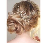 YERTTER 3 Pz spille per capelli da sposa decorative strass cristallo vite da sposa accessori clip per spose e spose (argento)