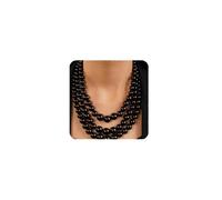 YERTTER Vintage anni '20 grande collare di perle collana girocollo orecchini set di perle simulate collana di perle multi filo collana di perle bigiotteria collane di perle grosse per le donne