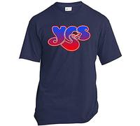 Yes, Band, Rock & Roll, Logo, Men's T-Shirt Navy M