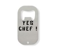 Yes Chef Funny Kitchen Cooking Meme apribottiglie in acciaio inox argento