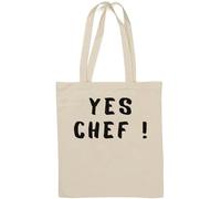 Yes Chef Funny Kitchen Meme - Borsa in cotone naturale, colore: Bianco