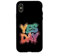 Yes Day Colorful Splash Bold Expression Custodia per iPhone X/XS