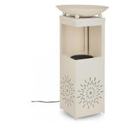 Yes Everyday Fontanella metallo con led (40,5x78cm) YUKI Beige 0780055