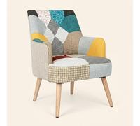 Yes Everyday Poltrona Stile Scandinavo in Tessuto 60x67x79 Patchwork Galatea