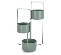 Yes Everyday Porta piante acciaio pieghevole con 3 vasi (45x21x68cm) KEYRA