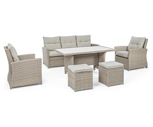 Yes Everyday Set da esterno alluminio, sintetico ARIEL 7 posti Natural 0661848