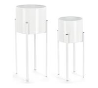 Yes Everyday Set porta vasi piante 2 pz acciaio ESTER Bianco 0741482