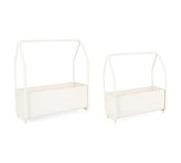 Yes Everyday Set porta vasi piante 2 pz acciaio KEYRA Bianco 0722935