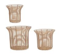 Yes Everyday Set porta vasi piante 3 pz plastica RENDY Natural 0141443