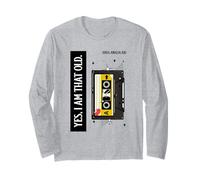 Yes I Am That Old Analogico Kid degli Anni '80 (Grafica a Cassetta) Maglia a Manica