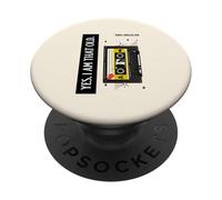 Yes I Am That Old Analogico Kid degli anni '80 (Grafica a cassetta) PopSockets PopGrip Adesivo