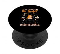 Yes, I balanced the budget in rhinestones PopSockets PopGrip Adesivo