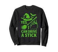 Yes I Can Drive A Stick Halloween Witch Broomstick Spooky Felpa