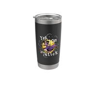 Yes, I Can Drive a Stick Witch Gothic Divertente Halloween Streghe Bicchiere termico in acciaio inox doppia parete