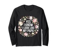 Yes I Know I Look Like My Papa Simpatico papà sosia - Maglia a Manica