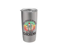 Yes I Really Do Need All These Chickens Allevamento di polli Bicchiere termico in acciaio inox doppia parete