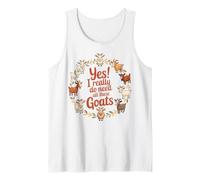 Yes I Really Do Need all These Goats Funny Goat Mom Farm Canotta