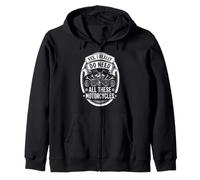 Yes I Really Do Need all These Motorcycles Funny Garage Felpa con Cappuccio