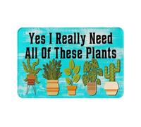 Yes I Really Need All Of These Plants Tappeto Da Bagno Antiscivolo Zerbino Asciugapassi Lavabile In Lavatrice Tappeti Da Bagno Per Esterno Interno Doccia 40X60 Cm