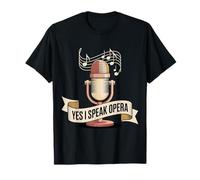 Yes I Speak Opera Cantante teatrale - Maglietta