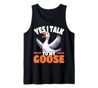 Yes I Talk To My Goose Funny Goose Amante Umorismo Canotta