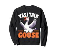 Yes I Talk To My Goose Funny Goose Amante Umorismo Felpa