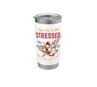 Yes, I'm A Bit Stressed I Sono Stressato Dal Sarcasmo Bicchiere termico in acciaio inox doppia parete
