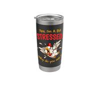 Yes, I'm A Bit Stressed I Sono Stressato Dal Sarcasmo Bicchiere termico in acciaio inox doppia parete
