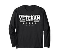 Yes, I'm a Veteran. No, I'm Not Sorry Maglia a Manica