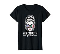 Yes I'm Both Of Them - Bandana per capelli con bandiera USA e Italia Maglietta