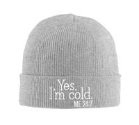 Yes I'm Cold Me 24:7 Donna Uomo Berretto Beanie in Maglia Flessibile Berretto Invernale Traspirante Beanie Cappello per Ciclismo Moto All'Aperto