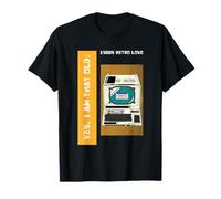 Yes I'm That Old Analog Kid degli anni '80 - Computer Graphic retrò Maglietta