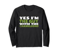 Yes I'm The Guy With The Chameleons Divertente Terraristica Maglia a Manica