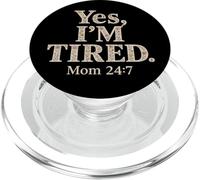 Yes I'm Tired Mom Funny Citazione Floreale Madre PopSockets PopGrip per MagSafe
