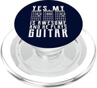 Yes My Dad Is Awesome And He Suona la Chitarra PopSockets PopGrip per MagSafe