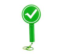 Yes No Paddles - Double Sided Yes No Hand Sign with Sound Button | True False Paddles with Keychain for Student Teacher School Classroom Event Gathering
