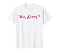 Yes, papà? X Only Daddy Love Date Fan Maglietta