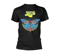 Yes T Shirt Dragonfly Band Logo Nuovo Ufficiale Uomo Nero Size M